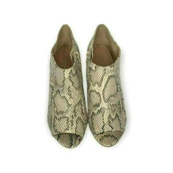 Charles Jourdan Retro Beige Paris Valentine Snakeskin Stiletto Boots Size 9 - Picture 6 of 13